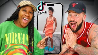 REACTING TO OUR 9 YEAR OLD DAUGHTERS TIK TOK DRAFTS Pt 2 [upl. by Aridan]