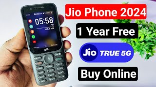 Jio Phone 2024 Dhamaka Offer  1 Year Free  Jio quotTrue 5Gquot  Jio Phone Buy Online [upl. by Joela737]