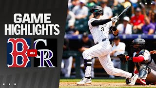 Red Sox vs Rockies Game Highlights 72424  MLB Highlights [upl. by Reaht403]