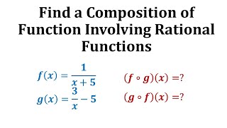 Ex Find a Composition of Functions Involving Rational Functions [upl. by Ahseenyt]