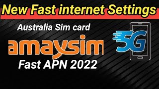 Amaysim APN Settings 4g LTE Australia 2022 [upl. by Ydnar]