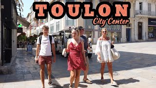 Toulon France 🇫🇷 Walking tour Toulon city centre  French Riviera 4K [upl. by Jemmie]