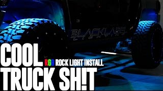 Cool Truck Sht RGB Rock Light Install [upl. by Wolfy]