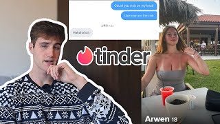 Using Sigma Pickup Lines on English Girls  Tinder Experiment [upl. by Meehar]