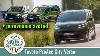 Toyota ProAce City Verso Long 15 D4D facelift TEST 2024  porovnanie svetiel s Opel Combo [upl. by Mitchiner]