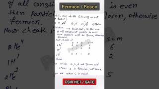 which one is the fermion Particle  Fermion and Boson Particles  Identical Particles ytshorts [upl. by Emelina744]