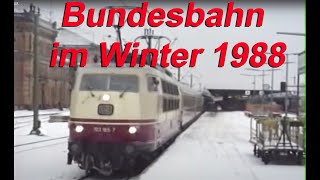 1988 Deutsche Bundesbahn fuhr auch im Winter pünktlich [upl. by Anirbas]