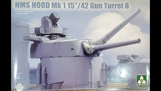 172 Takom HMS Hood Mk 1 15quot42 Turret B ReviewPreview [upl. by Felder]