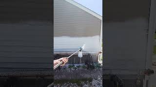 Why i use a foam cannon for pretreating houses before pressure washing pressurewashing foamcannon [upl. by Nimrak827]