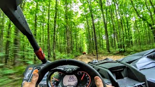 70 mph Forest Trail run in a Can Am Maverick X3 Turbo [upl. by Fernandes443]