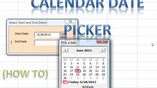 Excel VBA USERFORMS 25 Date Picker Calendar revealed Loop through Userforms and Controls Example [upl. by Eibrab662]