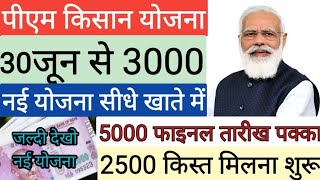 6 जून से मिलेंगे ₹3000  pm kisan 5000  pm kisan  pm kisan yojana  pm kisan samman nidhi [upl. by Nrobyalc]