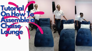 Chaise Lounge  Furniture Assembly Tutorial [upl. by Reena562]