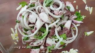 Octopus Salad  Salad Ourite  Salad de Poulpe [upl. by Aehsila664]