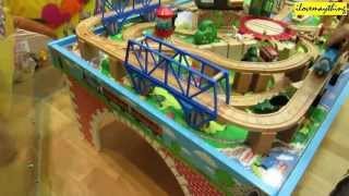 Family Toy Channel Thomas and Friends Table Play Set Thomas Wooden Railway [upl. by Uzial]