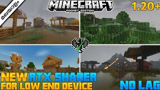 MINECRAFT PE  RTX SHADER FOR LOW END DEVICE 120 NO LAGമലയാളം [upl. by Lyrpa58]