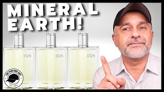 HERMES H24 FRAGRANCE REVIEW  EARTHY METALLIC GREEN MINERAL FRAGRANCE FOR MEN [upl. by Acirederf662]