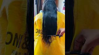 Straight haiStraight haircut at homehair cutting tutorial [upl. by Nims828]