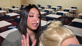 ASMR Hot Cheeto Girl Plays With Your Hair In Class 🌶️💆🏻‍♀️ [upl. by Lynett837]