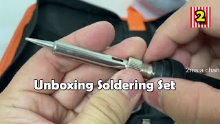 Vastar Soldering Iron Kit with 5 Soldering Tips Buy From Lazada Online Unboxing [upl. by Ytsur978]