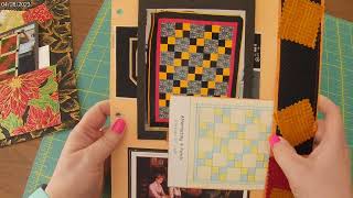 Quilting journal  2 more pages done [upl. by Ahsyas374]