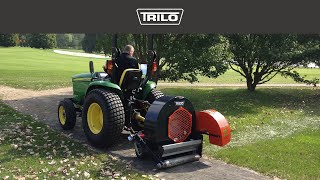 TRILO B7 Laubgebläse  Souffleur 3 points  Debris blower  Leaf blower  Bladblazer [upl. by Hars]