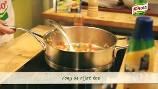 Paella met paprika en grote garnalen  Knorr [upl. by Aisset]