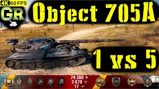 World of Tanks Object 705A Replay  7 Kills 55K DMGPatch 140 [upl. by Rehpotsirh]