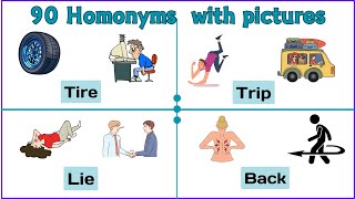 Theme 22 One word  Different Meanings  List of 90 Homonyms in English homonyms [upl. by Annawal]