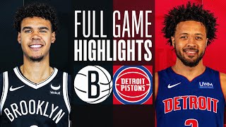 NETS at PISTONS  FULL GAME HIGHLIGHTS  December 26 2023 [upl. by Eiramyma]