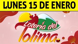 Resultados Lotería del TOLIMA Lunes 15 de Enero de 2024 ULTIMO SORTEO 😱💰🚨 [upl. by Grewitz866]