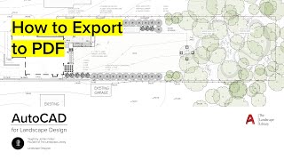 16 How to Export to PDF  AutoCAD for Landscape Design [upl. by Asile990]