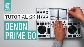 Denon PRIME GO Full White Skin  How to apply a dj controller Skin  Tutorial Doto Design [upl. by Esojnauj387]