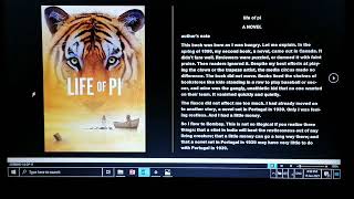 life of pi full text reading authors note part one [upl. by Mannie701]