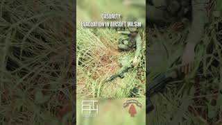 CASUALTY EVAC  Bivouac XV Airsoft MilSim Event airsoft milsim viralvideo fyp [upl. by Alletse726]