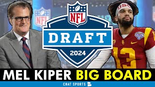 Mel Kiper’s 2024 NFL Draft Big Board ESPN Top 25 Prospect Rankings Ft Caleb Williams amp Drake Maye [upl. by Enimajneb]