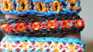 Rainbow Loom Nederlands Confetti CrissCross armband [upl. by Rai71]