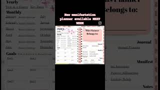 New Digital Manifestation Planner [upl. by Lenora]