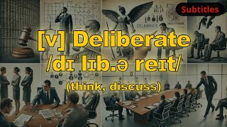 v Deliberate meaning think discuss with 5 examples [upl. by Schram]