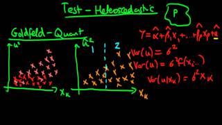 The GoldfeldQuandt test for heteroscedasticity [upl. by Latoye843]