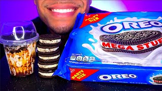 BURGER KING OREO SUNDAE ICE CREAM MEGA STUF COOKIES CANDY EATING ASMR MUKBANG JERRY [upl. by Eserrehs]