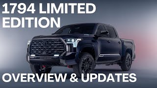 Limited Edition 1794 Toyota Tundra  Overview [upl. by Laban]