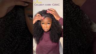 Most Natural 3 IN 1 Half Wig Review🔥Curly Hair Routine w Front Leave Out FtUlaHair halfwig [upl. by Adekram435]