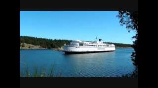 Queen of Nanaimo Long Harbour Terminal Ferry Coming in to Salt Spring Island British Columbia [upl. by Aurelius]