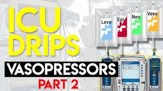 Vasopressors Part 2  ICU Drips [upl. by Austine909]