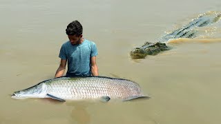 Crocodile Attacks Man While Fishing  Crocodile attack fisherman  crocodile attack stories part 16 [upl. by Esinehc333]