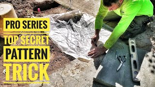 ProSeries  TOP SECRET  Pattern Making Trick  Tracing Natural Stone  Custom Patios Walkways [upl. by Stefano]