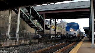 Amtrak Empire Service Train 237 at Rhinecliff NY RR P32 713 [upl. by Irej386]