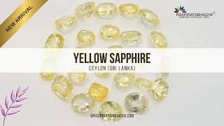 Ceylon Yellow Sapphire Pukhraj New Arrivals rashiratanbhagyaofficial [upl. by Lezah296]