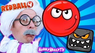 RedBall 4 GamePlay and ADVENTURE on HobbyHarryTV [upl. by Hernardo]